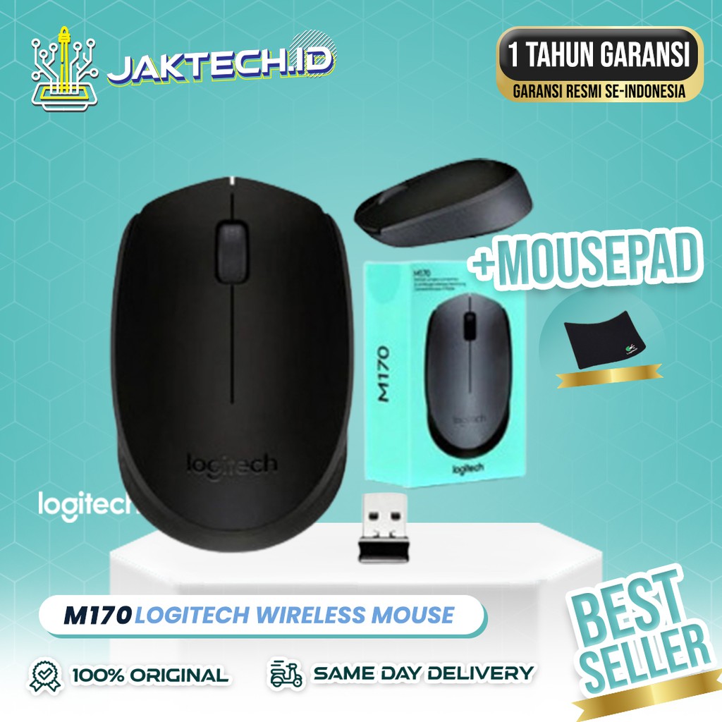 Logitech M170 Mouse Wireless BERGARANSI RESMI DAN ORIGINAL