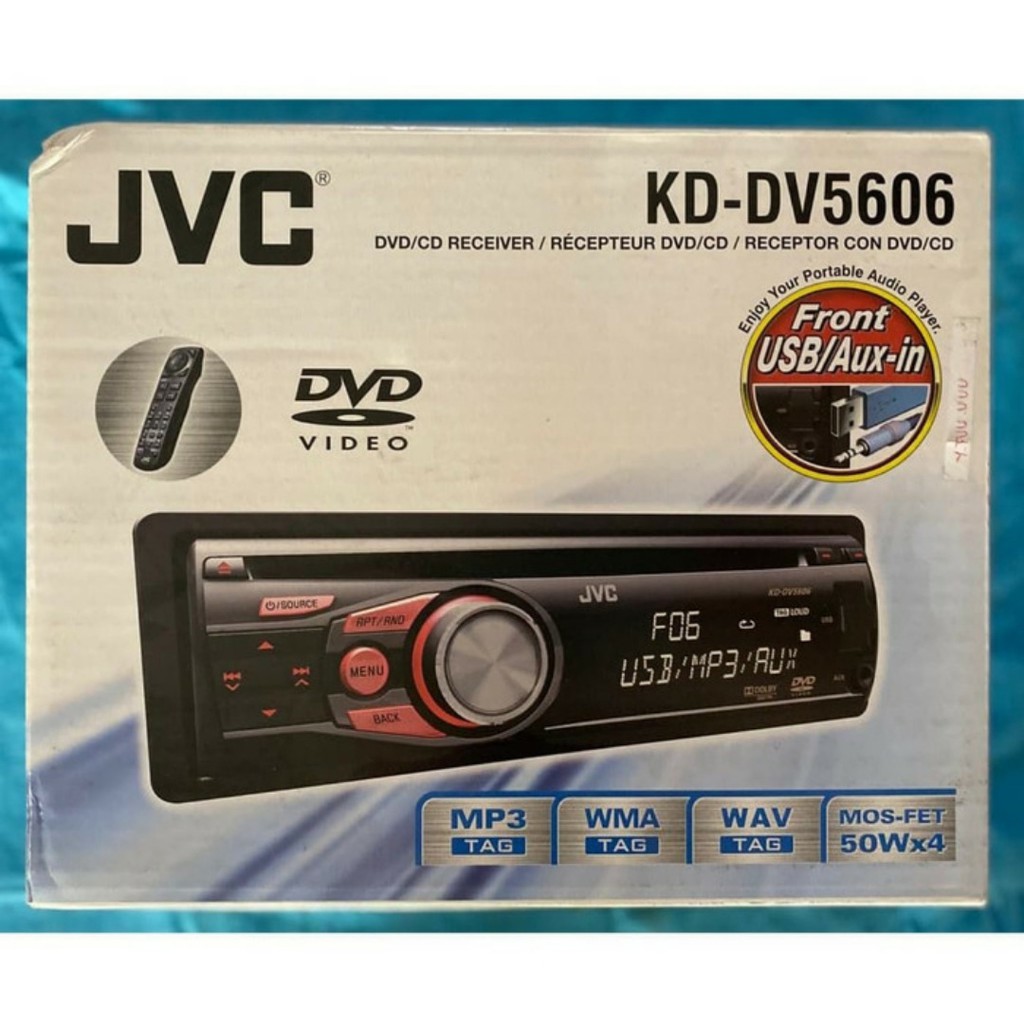 HEADUNIT SINGLE DISC MOBIL JVC KD-DV5606