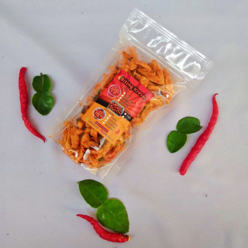 

BASRENG PEDAS DAUN JERUK KEMASAN 120 GRAM/ CEMILAN BASRENG PEDAS KEKINIAN
