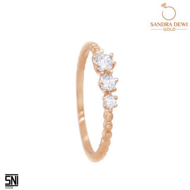 Cincin Emas Sandra Dewi Gold K - Style 75.5 SNI RI190644