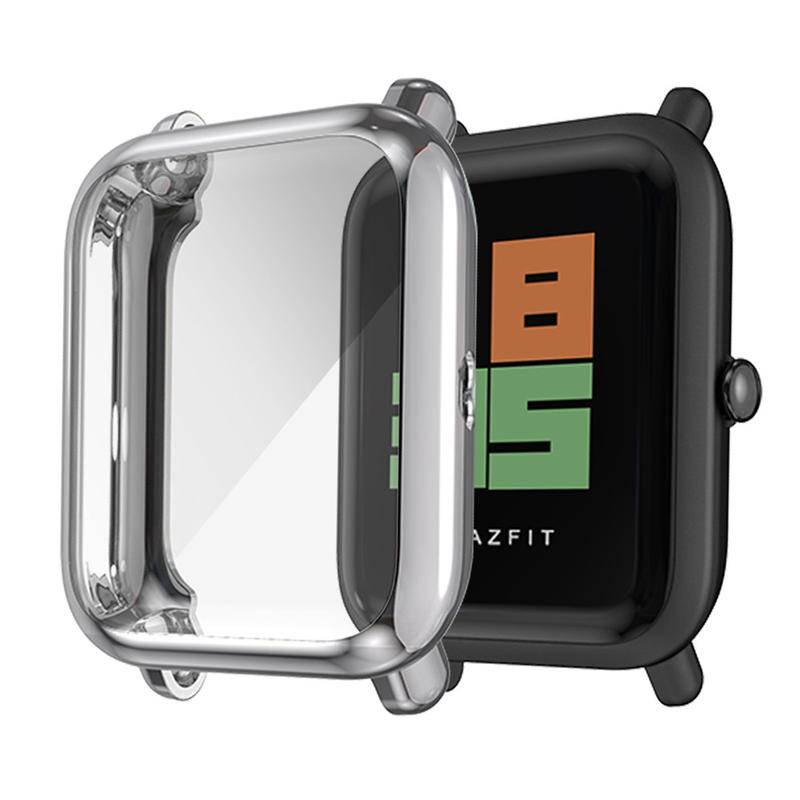 Bumper Plating TPU Case For Huami Amazfit Bip U / Bip U Pro / Bip S / Bip S Lite / Bip 1S / Bip Lite cover with Screen Protector Film For Xiaomi Amazfit Bip Lite 1S U pro