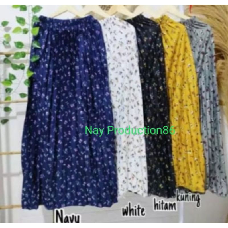 Jual Promo Rok Rok Plisket Melati Premium Rok Daisy Premium Shopee Indonesia