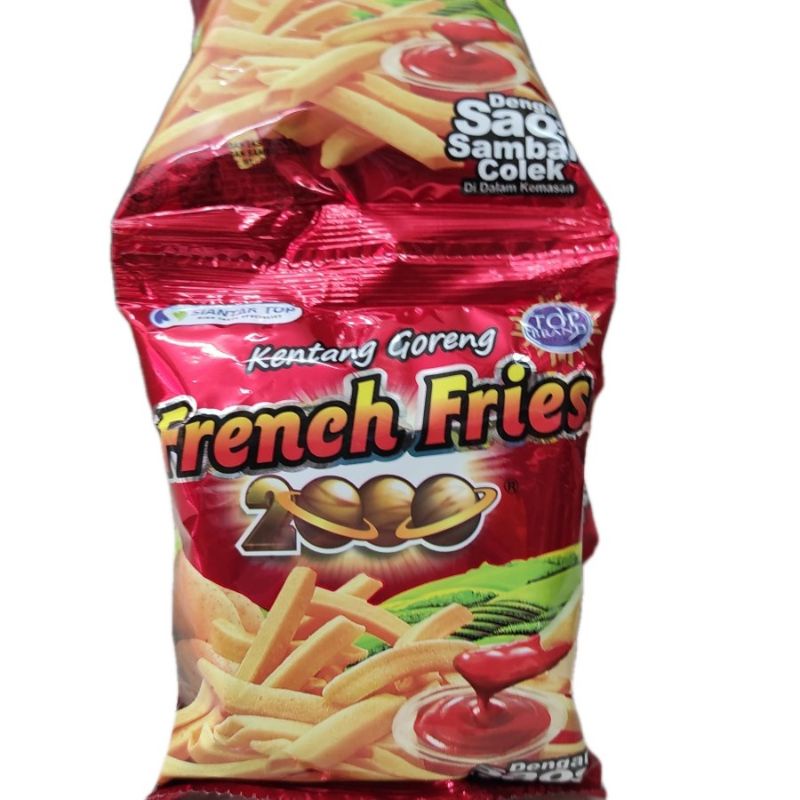 KENTANG GORENG FRENCH FRIES 2000 9 GRAM / CEMILAN ENAK MURAH 1 Pcs