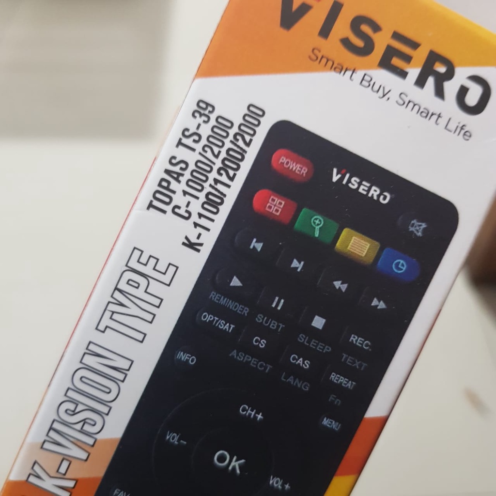 Remote Visero K-Vision C1000/C2000 K1100/K1200/K2000 Bisa Untuk Berbagai Macam Receiver K-Vision