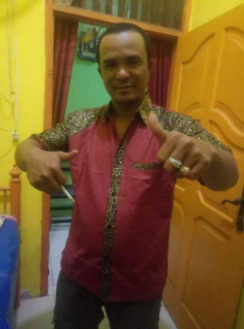 Bswart Batik Hrb026 Kenongo Hem Pendek Padi Pekalongan M L Xl Batik Pria Murah Modern Grosir