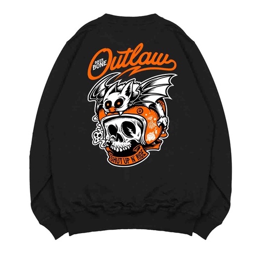 Sweater Pria Outlaw Sweater Oversize Fleece Size M - XXL