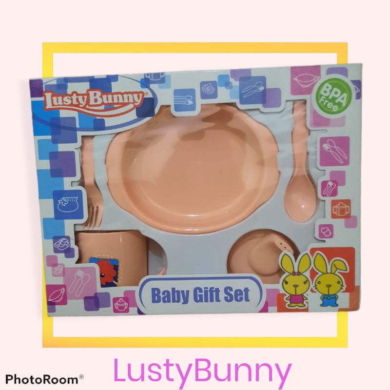 LustyBunny Set Tempat Makan Bayi Baby Gift Set