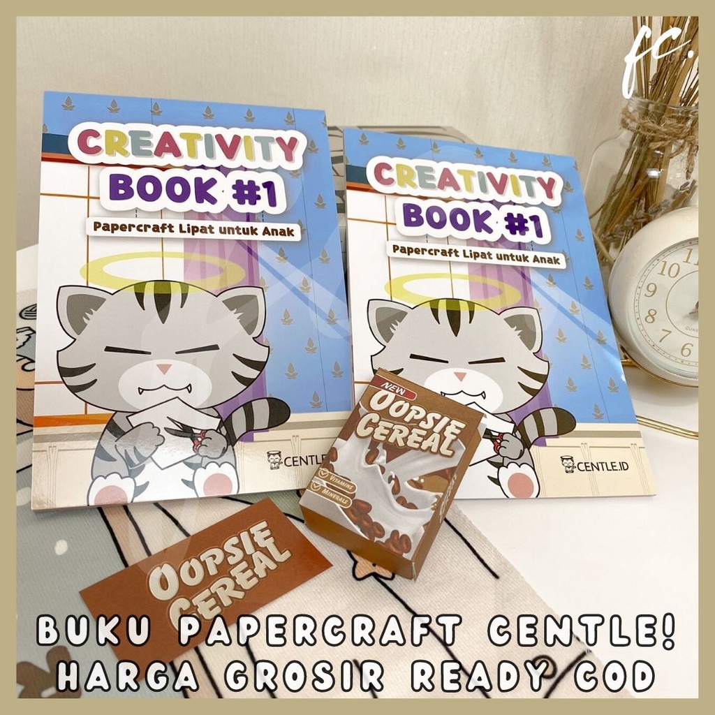 

Buku Papercraft DIY Origami Kit Centle 001 Korean Book Assorted Food Art Craft Notebook Gambar Makanan Prakarya Lucu Korea Anak Kesenian Melipat Kid Toy