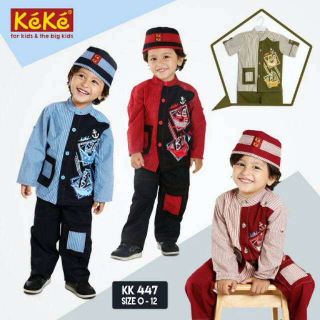 Qonitah Project KK 447 Original Keke Busana Koko Anak Qonitah Project KK 447 Original Keke Busana Koko Anak