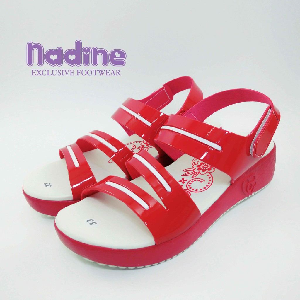 Nadine Sandal Let Anak Wedges 31 - 35 Hak 3 Cm Tali Perempuan Casual Fashion Cewek Slop N05