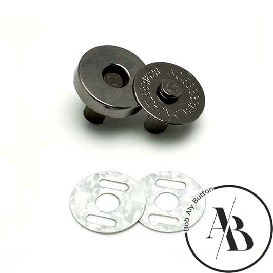 MAGNET TAS DAN DOMPET UKURAN 18 MM PER 10 PASANG MAGNET 18 BLACKNIKEL