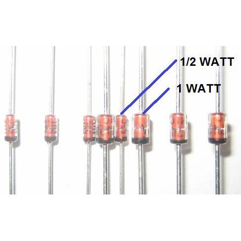 Dioda Zener 1W 6V8 6,8V 1N4736A In4736A 1N4736A In4736 1 Watt Do-41 Audiopa83 Segera Beli