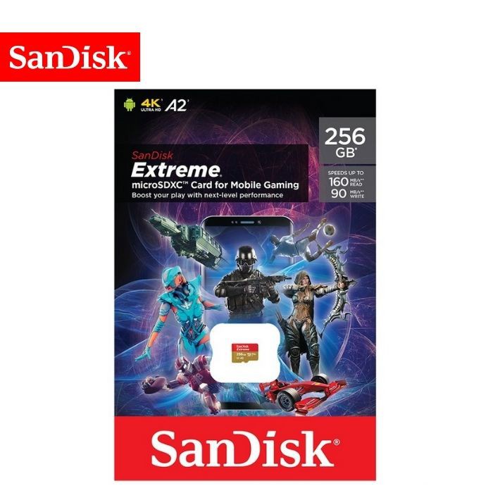 Memory Card | Micro SD 256GB SanDisk Extreme Gaming Limited Edition - Garansi Resmi Lifetime