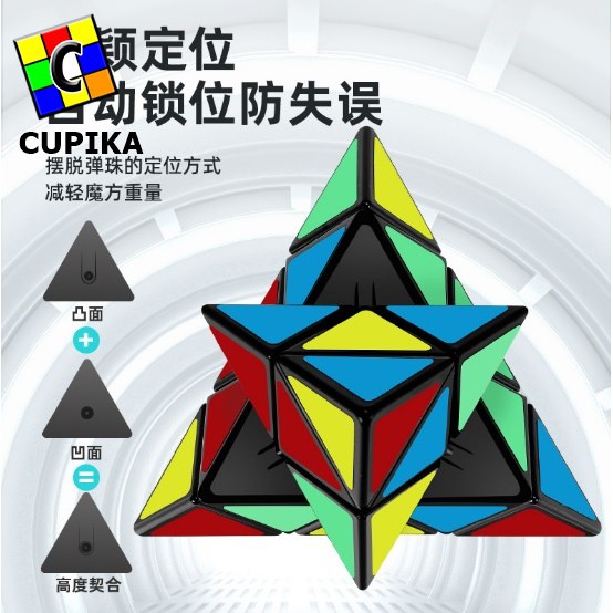 Rubik 3x3 Pyraminx Shengshou Sengso Legend S BlackBase Termurah