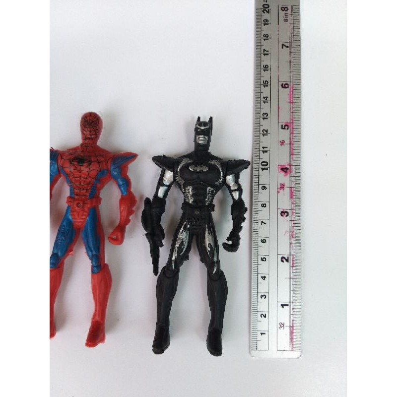 Figurin Spiderman Batman Legend Hero Tinggi 13cm / Topper Kue/ Hiasan Kue  Ultah Bagus Murah