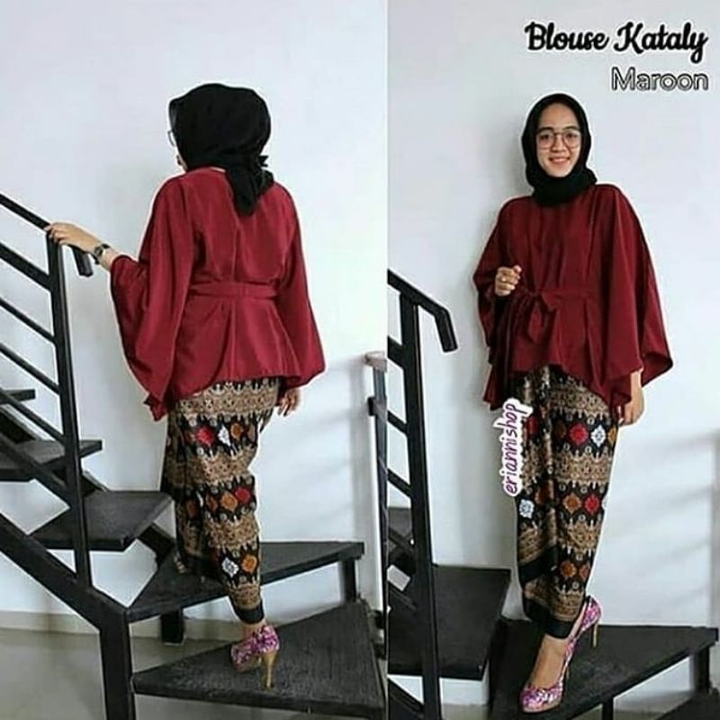 KEBAYA SET BATWING KATALI ROK LILIT/KEBAYA JUMBO/ KUTUBARU/ ATASAN JUMBO/ KEBAYA MURAH/ KEBAYA KONDANGAN RUMAH KEBAYA BANDUNG RUMAH SONGKET BANDUNG