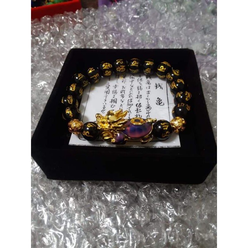 Gelang giok ukir pixiu kura naga
