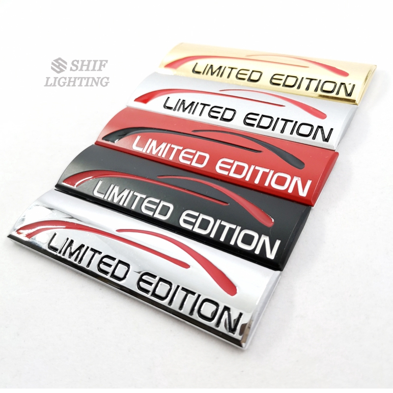 1pc Stiker Emblem / Badge Logo Limited Edition Bahan Metal Untuk Dekorasi Mobil