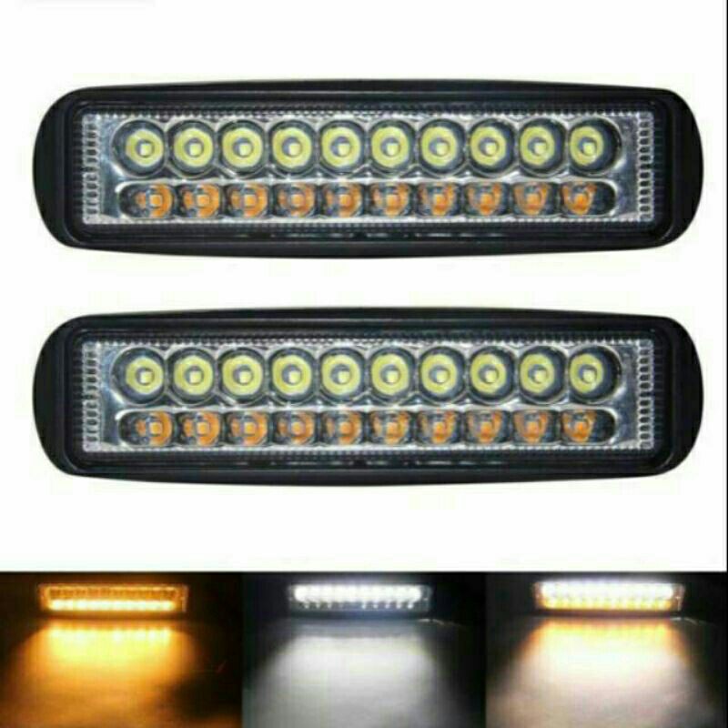 LAMPU TEMBAK 18 LED 2 WARNA