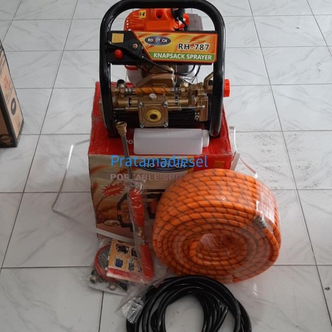 Mesin Steam Sprayer Portable 2Tak +Selang 50Mtr