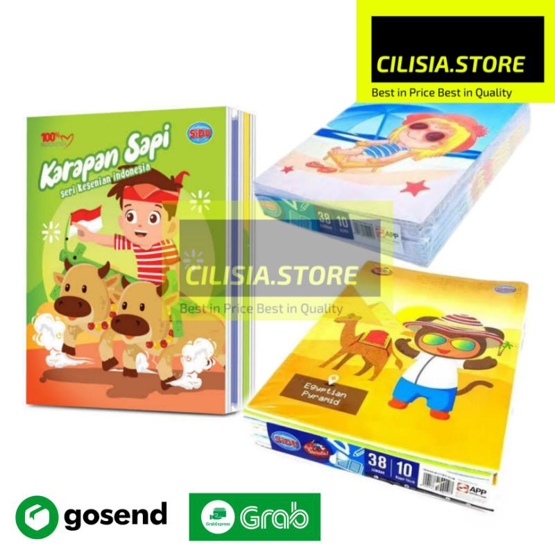 

Rad Buku Tulis Sidu 38 Lembar Sinar Dunia Isi 10 Buku Ukuran Kwarto