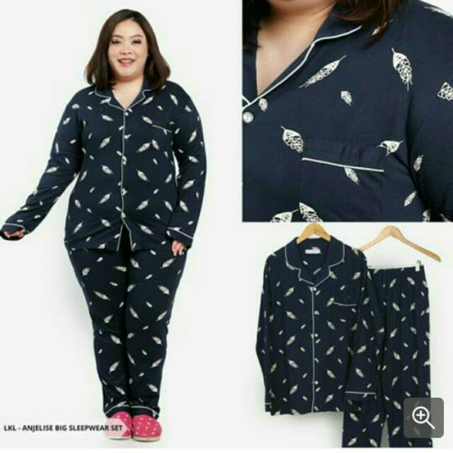 *Piyama pp SQUARES navy (model Pinguin)