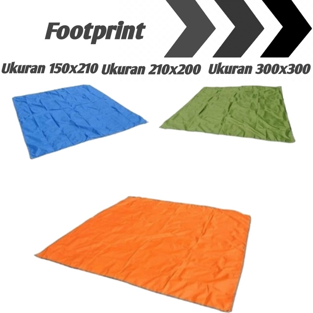 Footprint alas tenda tikar Waterproof 300x300CM - Terpal Pelindung Tenda