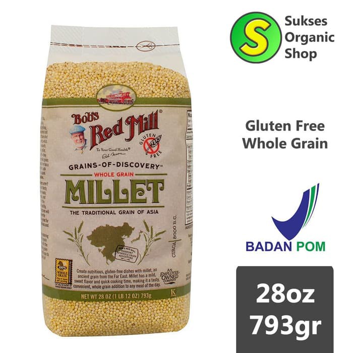 

Hulled Millet Gluten Free Whole Grain | Bob's Red Mill | 793gr