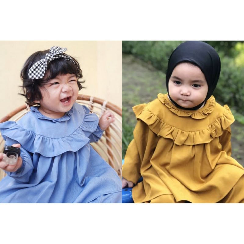 BABYNHA Baju anak Setelan Perempuan Tangan Panjang Umur 1-4 Tahun/Setelan Anak/Nuha Oneset