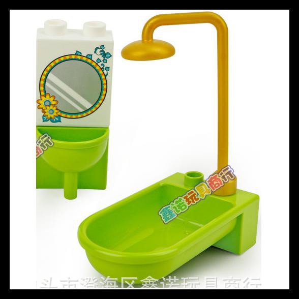 City Toilet Sink Shower Bathtub Wastafel Bak Minifigure Lego Duplo Kw