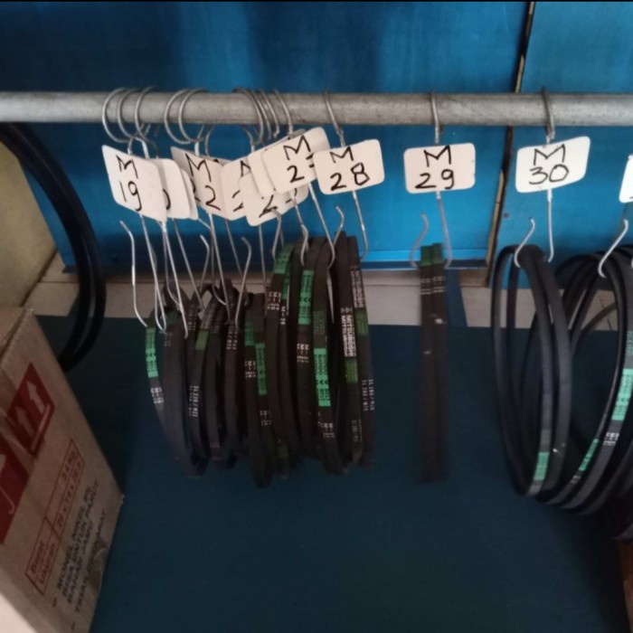 Fanbelt Vanbelt V-Belt Tali Kipas Ban Kipas M37 M 37 mc