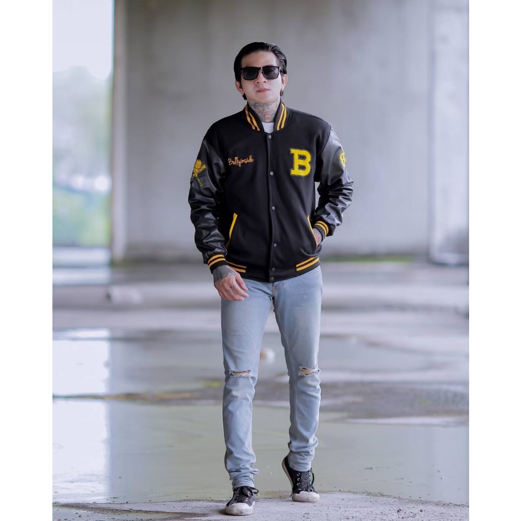 Jaket Varsity Bully Inside premium / jaket baseball pria / jaket nascar premium / jaket distro original