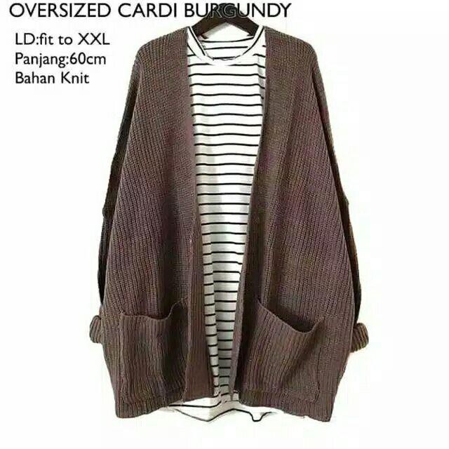 CARDIGAN RAJUT WANITA - ATASAN OVERSIZE CARDY LOCCY - CAMEROON CARDY