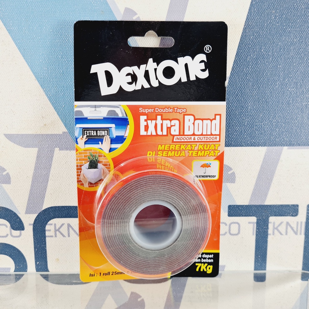 

DEXTONE EXTRA BOND DOUBLE TAPE 25MM INDOOR & OUTDOOR