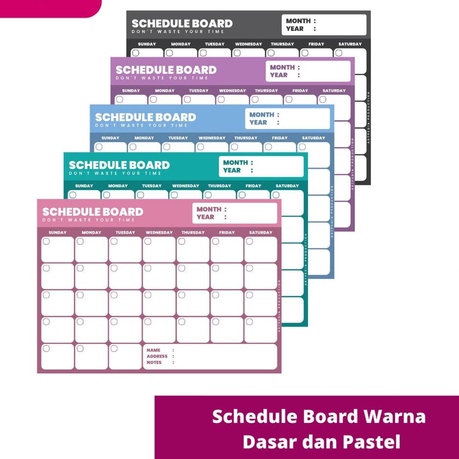 

Harga murah IPL98 Schedule Board / Schedule Board Warna Dasar dan Pastel / Paket Papan Tulis Tempel