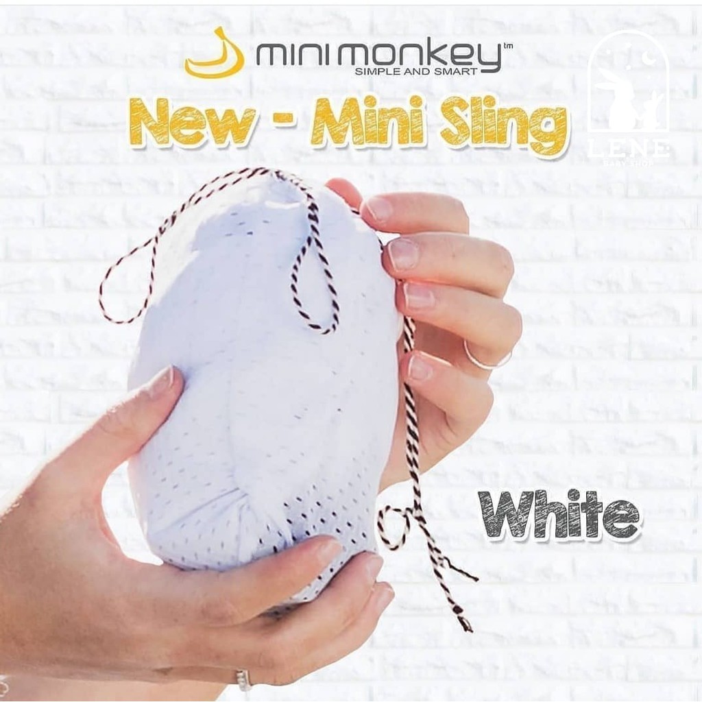 Mini Monkey Mini Sling Mesh White / Gendongan Bayi