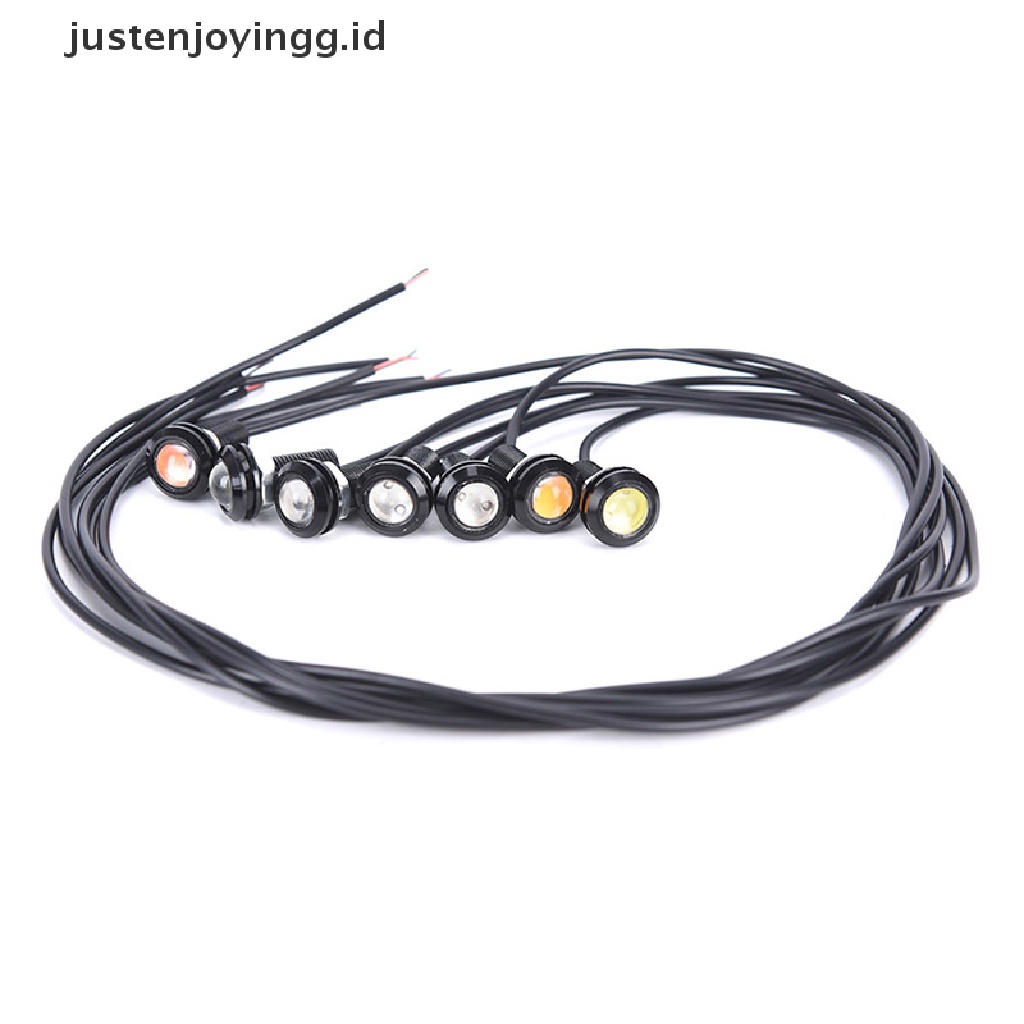 Lampu LED Eagle Eye Merah 9W 12V 18MM Untuk DRL / Fog Lamp Mobil