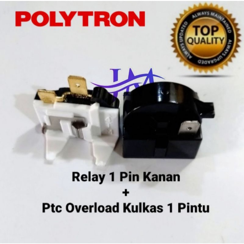 Relay Ptc Overload Kulkas Polytron 1 pintu / 2 pintu