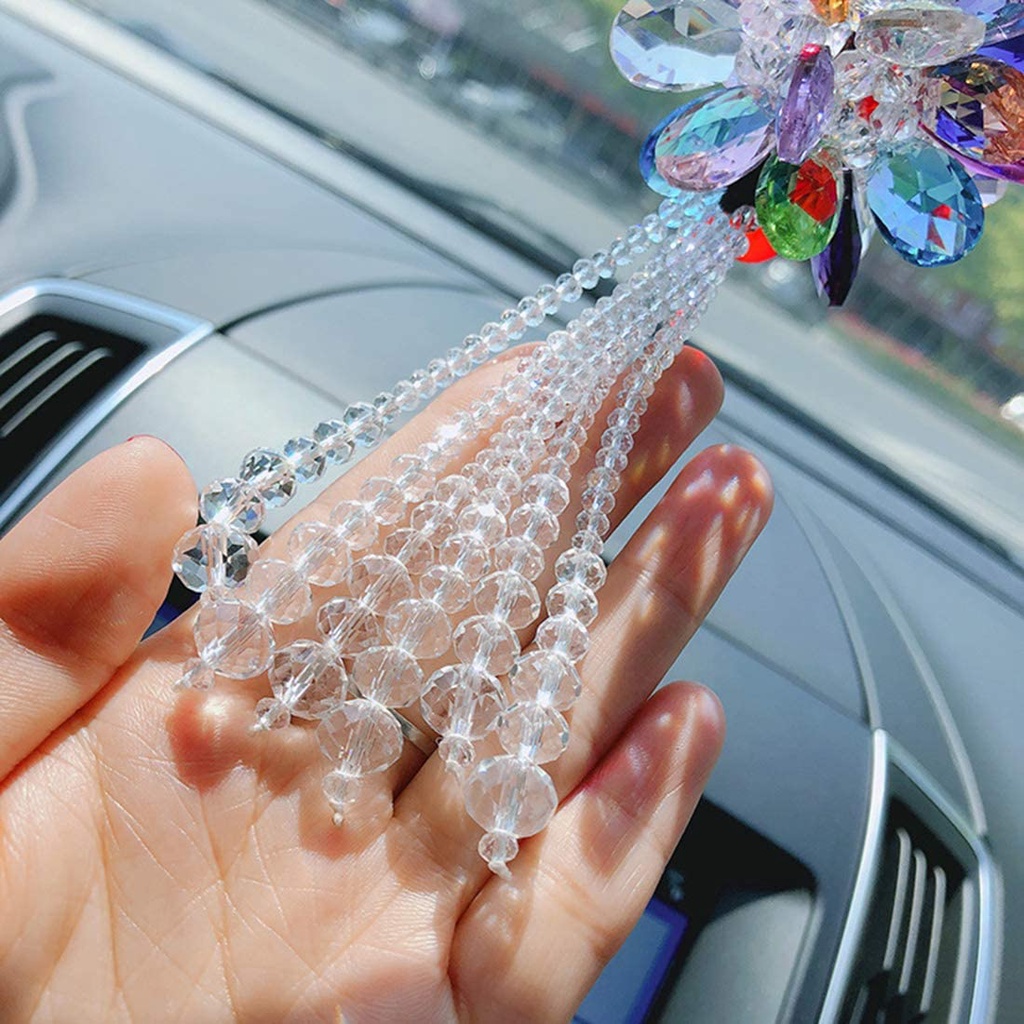 Car Crystal Pendant Swarovski | Gantungan Depan Pajangan Bunga Spion Tengah Mobil