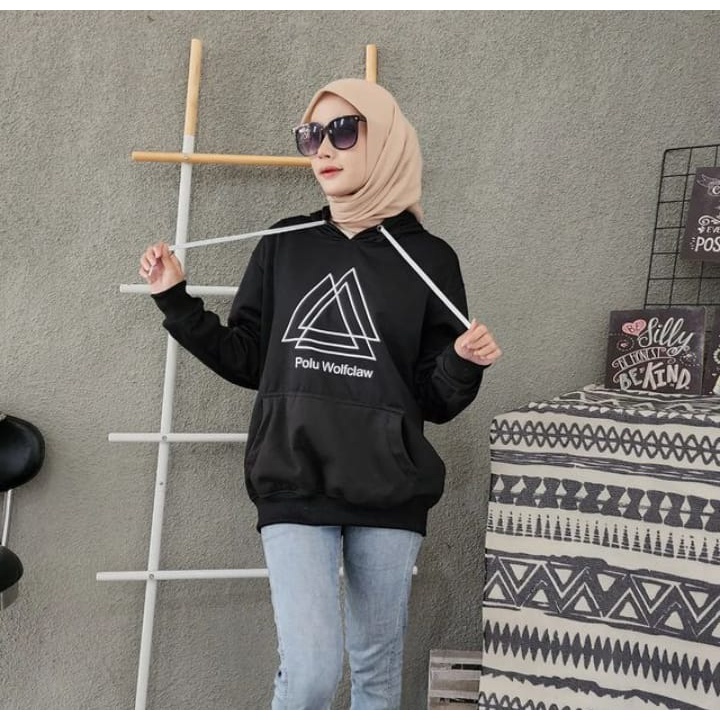 Sweater Wanita Grosir Berkualitas - Polu Triangle hodie