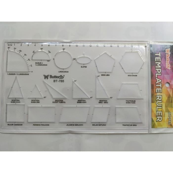 

Gaya Penggaris Bangun Datar Butterfly Bt-785 Hot Sale