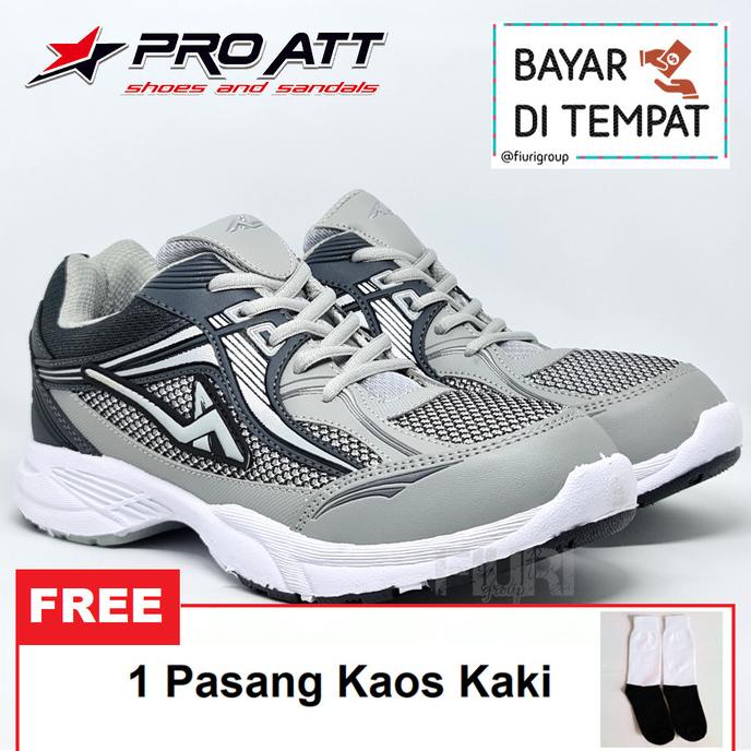 Pro ATT Original - MC 50 Silver - Sepatu Olahraga Lari Jogging Pria