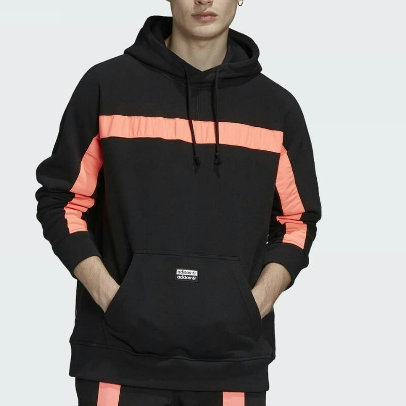 orange and black adidas hoodie
