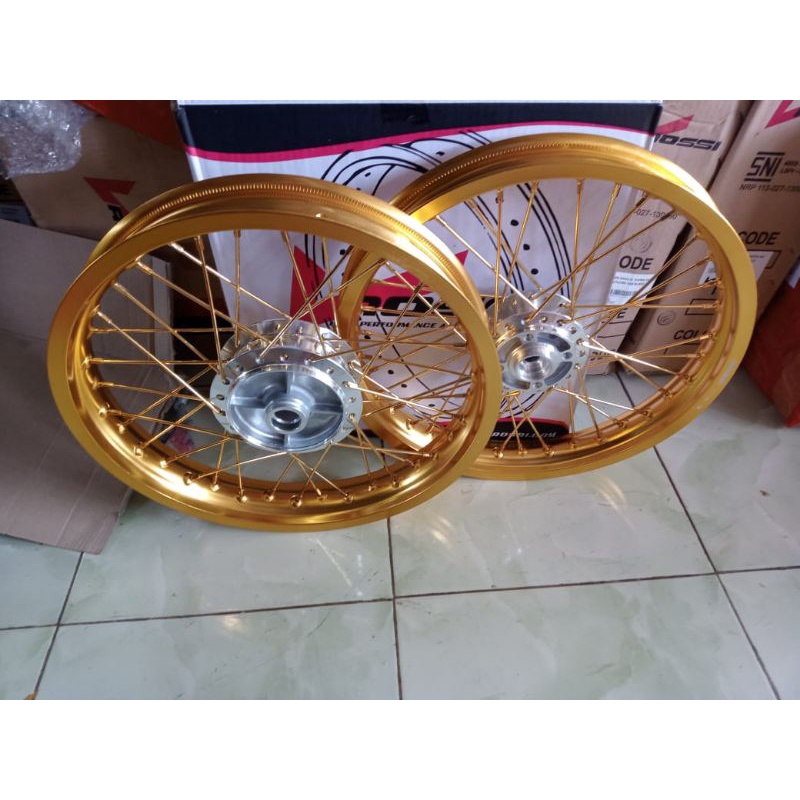 velg jari jari Supra x /Supra fit new tapak lebar 215/185x17