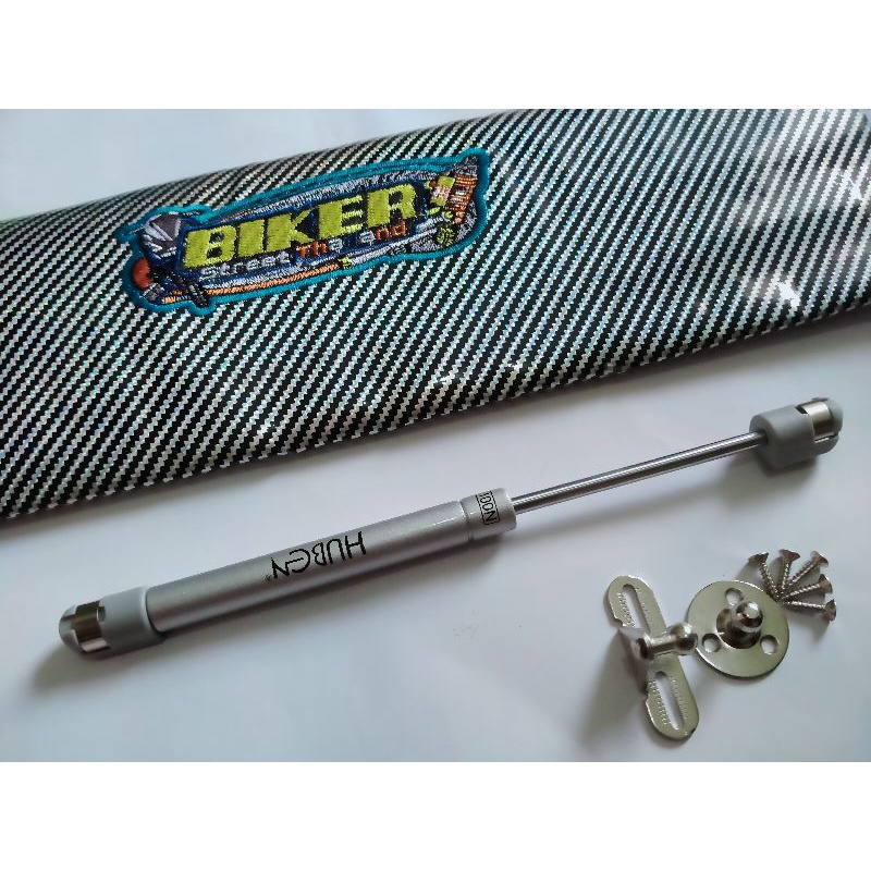 PAKET VARIASI SILVER-Hidrolik jok motor variasi Dan sarung jok motor beat fi beat karbu Mio Scoopy V