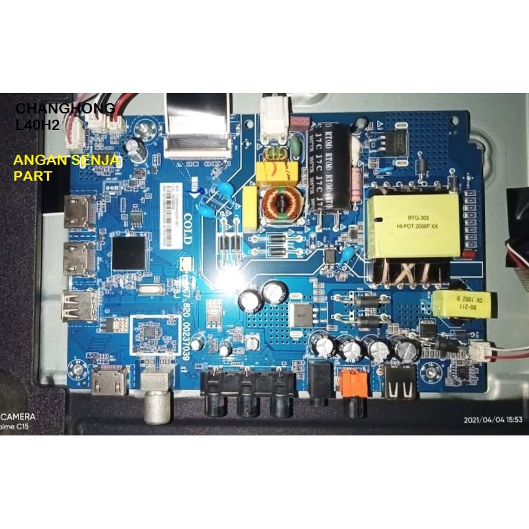 MB CHANGHONG L40H2 MAINBOARD MODUL MESIN TV LED REGULATOR PSU CHANGHONG L40H2