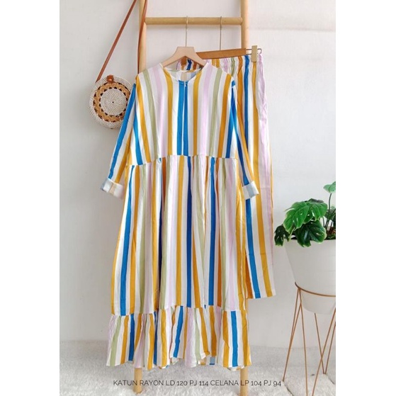 SETELAN TUNIK PREMIUM RAYON VISCOSE // SETELAN JUMBO // ONE SET TUNIK PREMIUM // GEMILANG CLOTHING