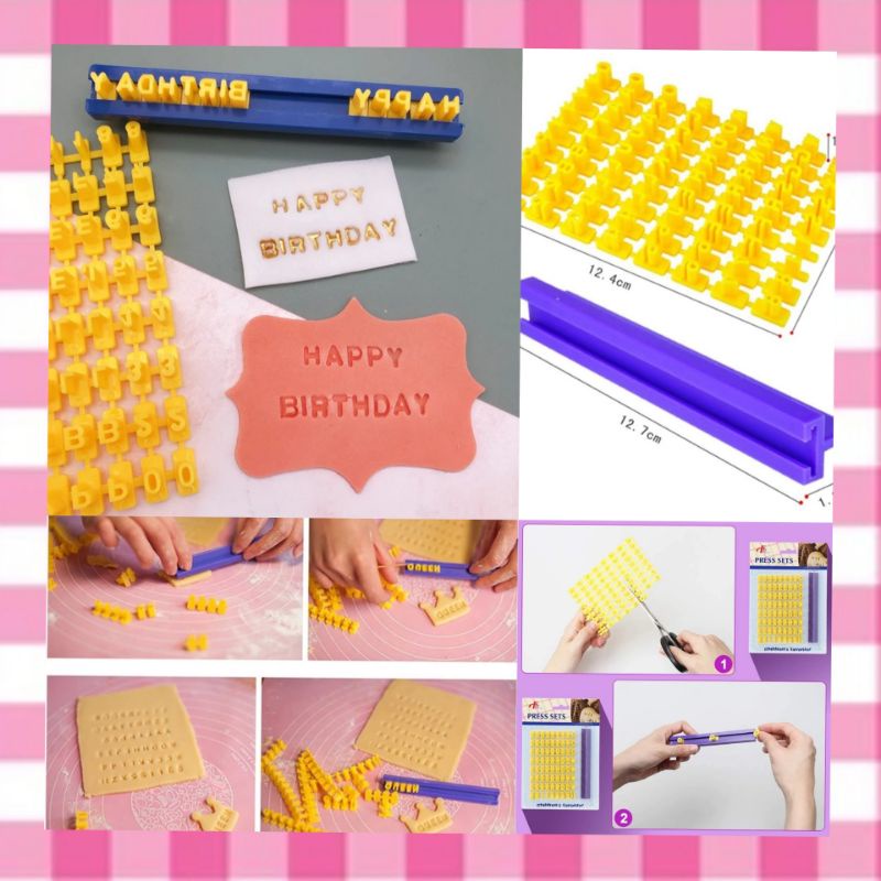 cetakan alphabet cookies embos huruf untuk cookies cake