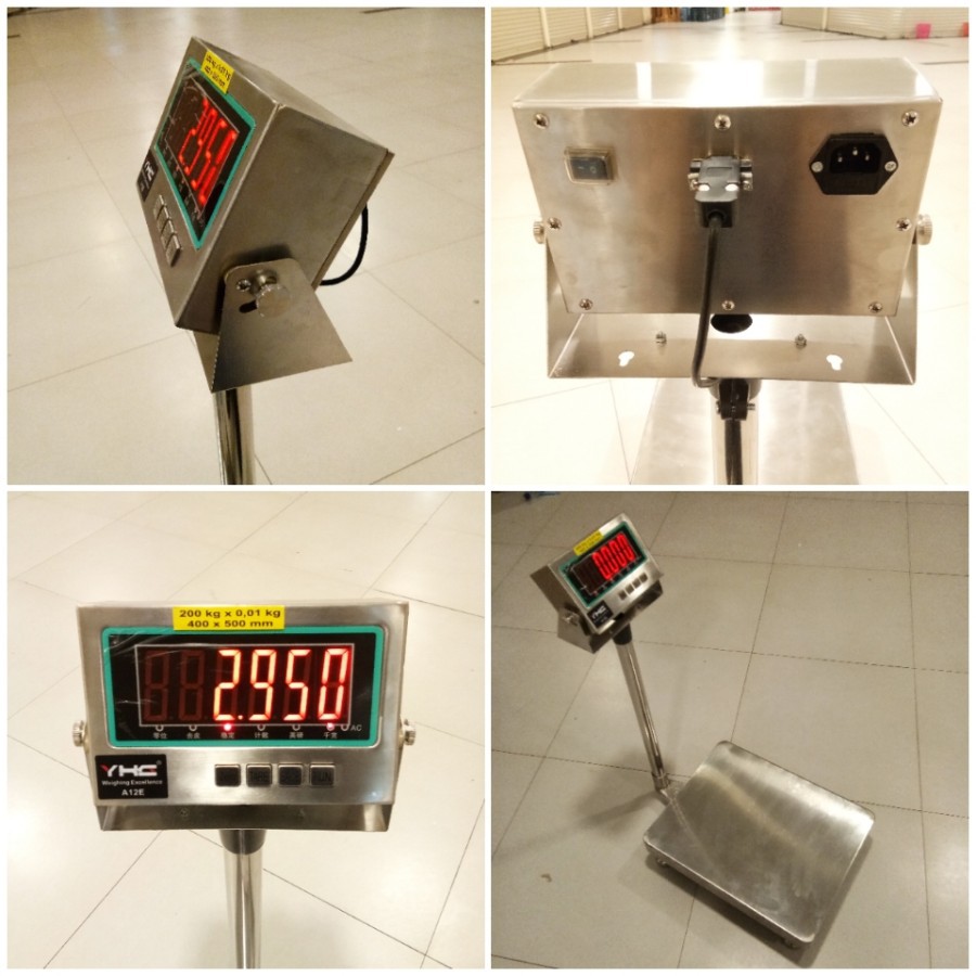 Timbangan Barang Digital Stainless Steel Waterproof 150kg 200kg 0.01kg