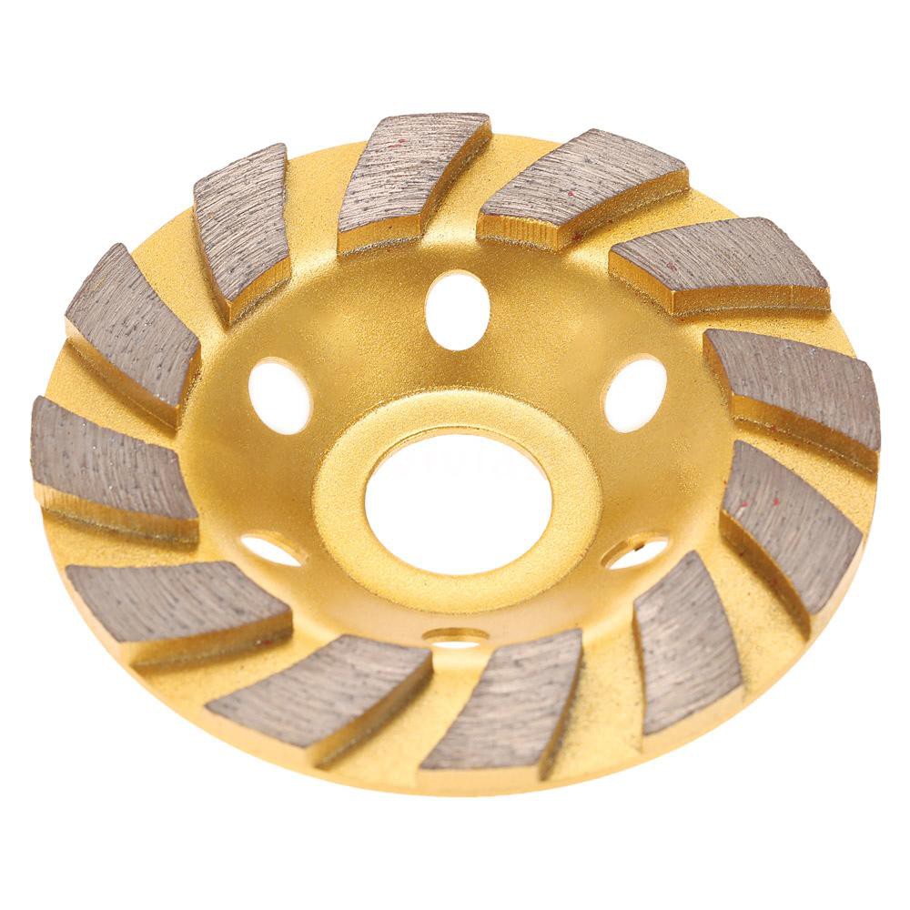 KKmoon 100mm 4 Diamond Segment Grinding Wheel Disc Bowl Shape Grinder Cup Concrete Granite Masonry Stone Ceramics Terrazzo Marble for Building Industry